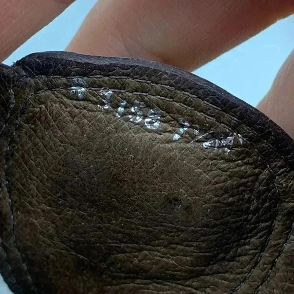 Bernardo sandals 7.5 chocolate brown leather south western bolo thong flip flops - Picture 10 of 12